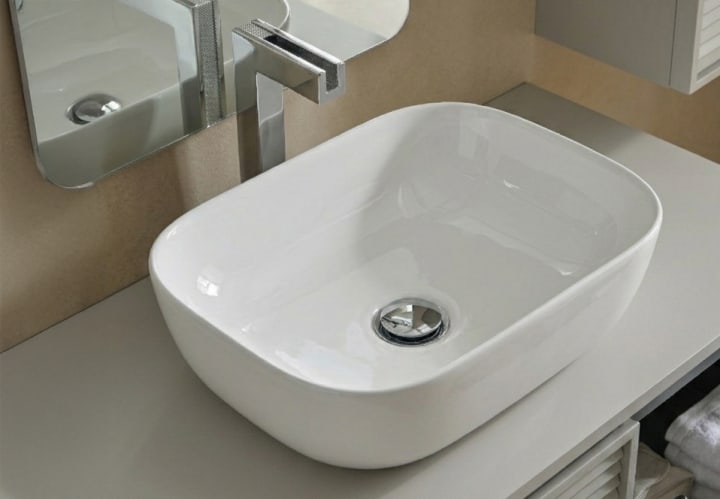 Conjunto mueble de baño con lavabo sobre encimera Sanchís Etna Detalle 3