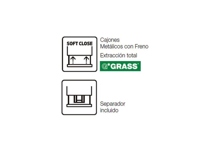 Conjunto mueble de baño con lavabo sobre encimera Sanchís Etna opción 6