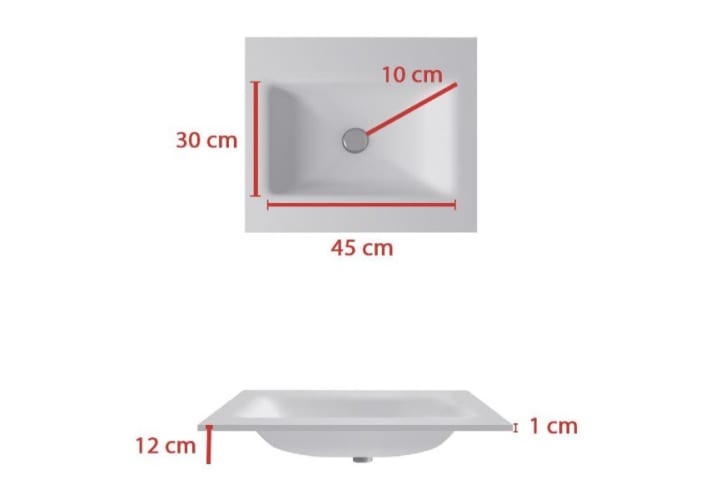 Lavabo encastrado Bruntec Italia Croquis 2