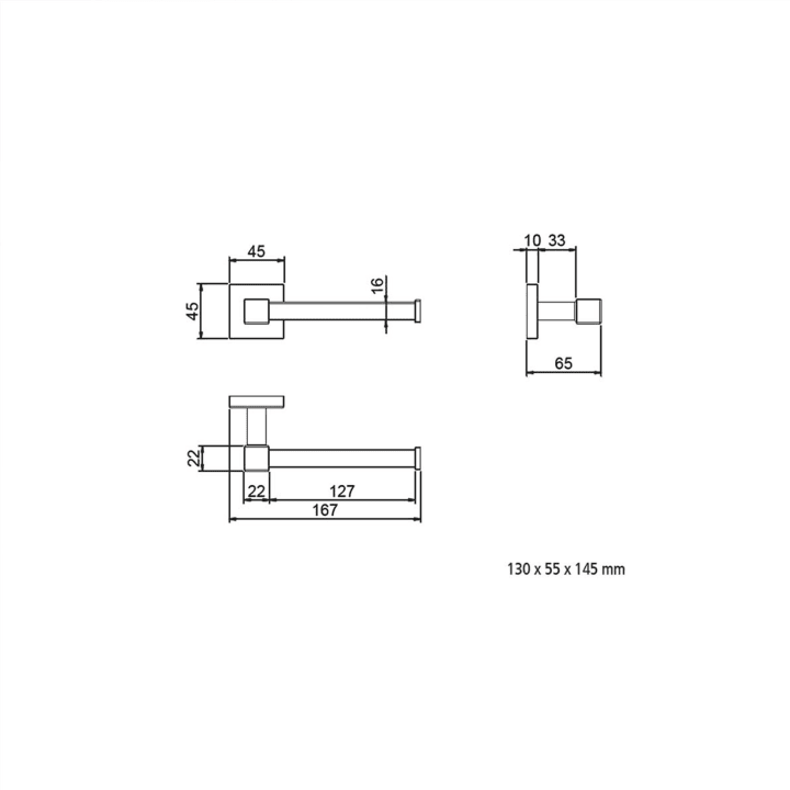Portarrollos de baño Salgar Nervión Croquis 1