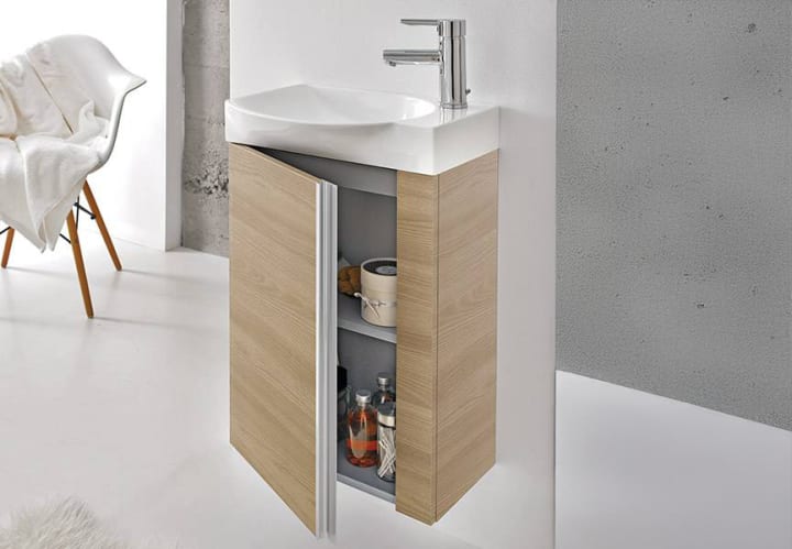 Conjunto completo mueble de baño fondo reducido 34 cm Royo Elegance Detalle 6