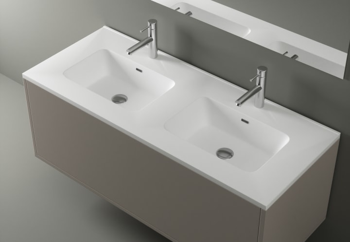 Conjunto de mueble de baño madera maciza Bruntec Alpes 7 Detalle 3