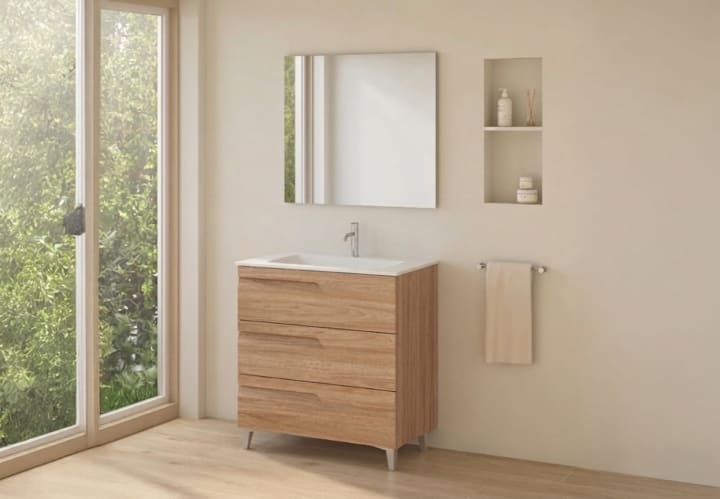 Conjunto mueble de baño fondo reducido 39 cm Royo Vitale Principal 6
