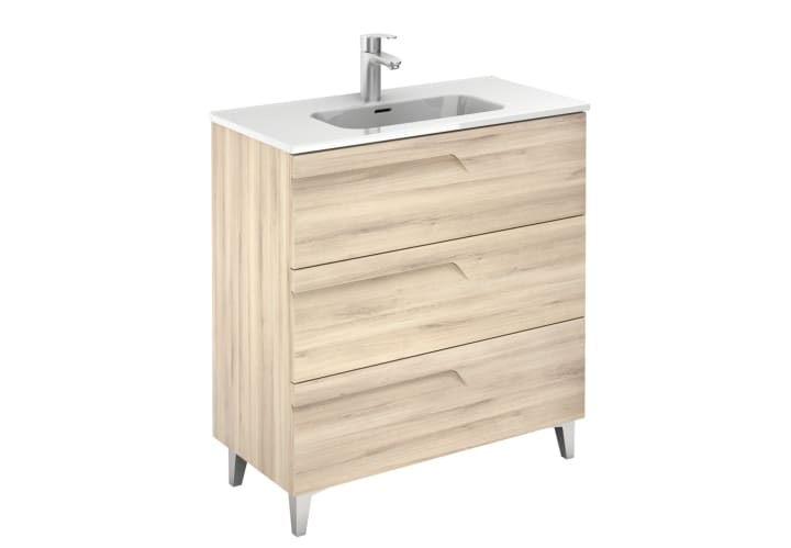 Conjunto mueble de baño fondo reducido 39 cm Royo Vitale 3d 12