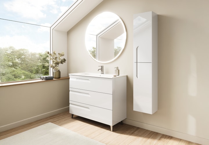 Conjunto mueble de baño fondo reducido 39 cm Royo Vitale Principal 3