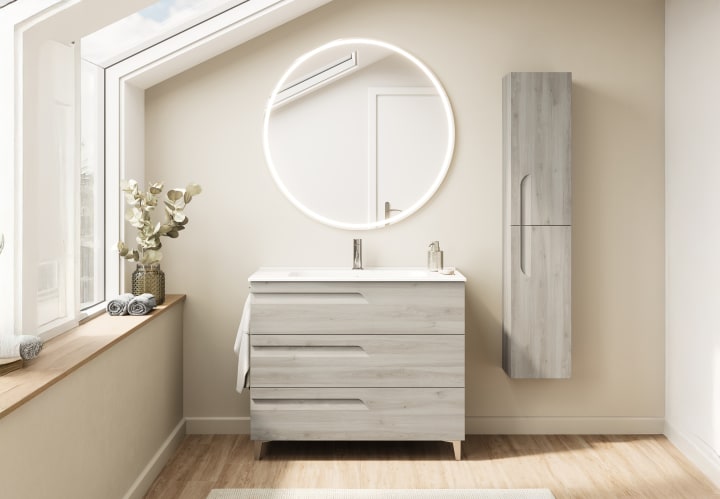 Conjunto mueble de baño fondo reducido 39 cm Royo Vitale Principal 4