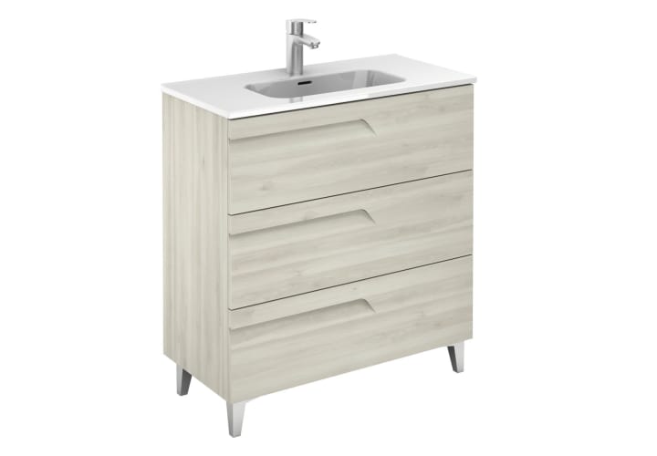 Conjunto mueble de baño fondo reducido 39 cm Royo Vitale 3d 14