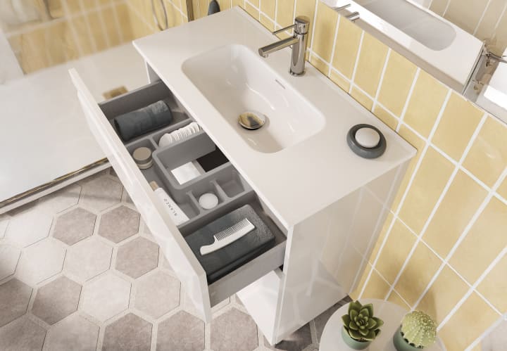 Conjunto mueble de baño fondo reducido 39 cm Royo Vitale Detalle 8