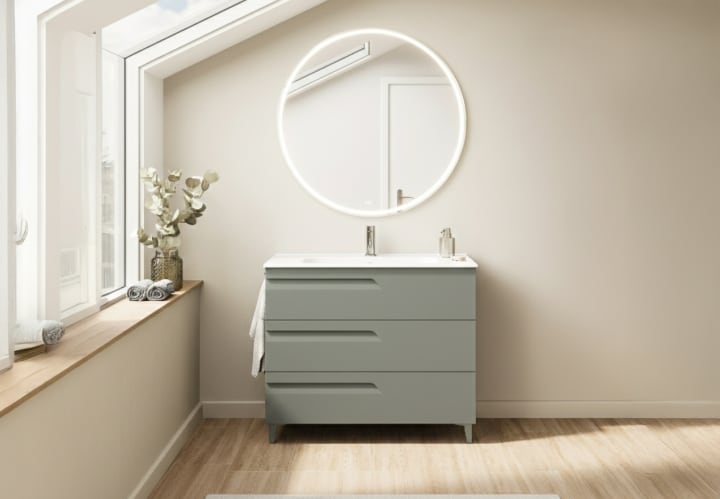 Conjunto mueble de baño fondo reducido 39 cm Royo Vitale Principal 7