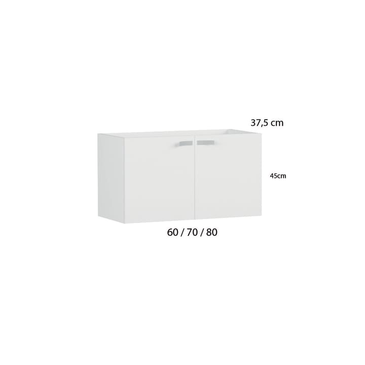 Mueble de baño fondo reducido 37,5 cm Campoaras Vega Croquis 1