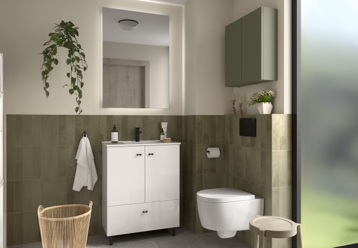 Conjunto mueble de baño fondo reducido 35 cm Salgar Inara Principal 3