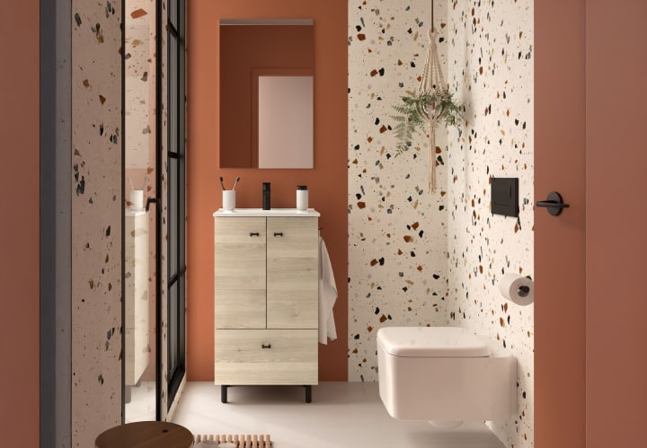 Conjunto mueble de baño fondo reducido 35 cm Salgar Inara Principal 1