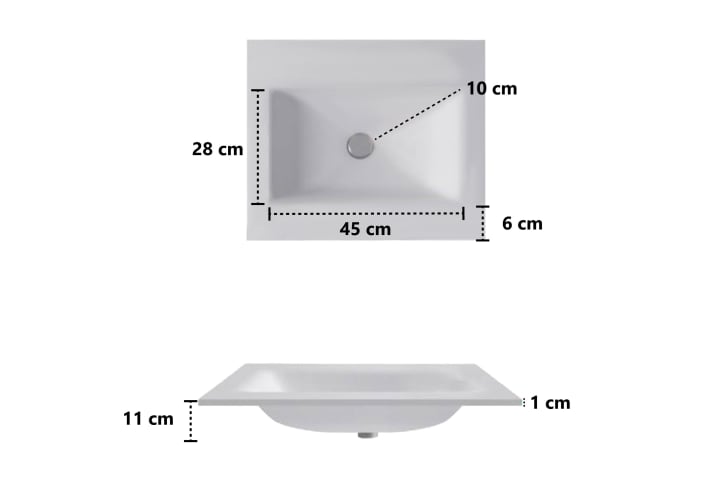 Lavabo encastrado Bruntec Italia Croquis 3