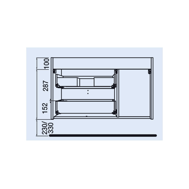 Mueble de baño Salgar Uniiq Croquis 3