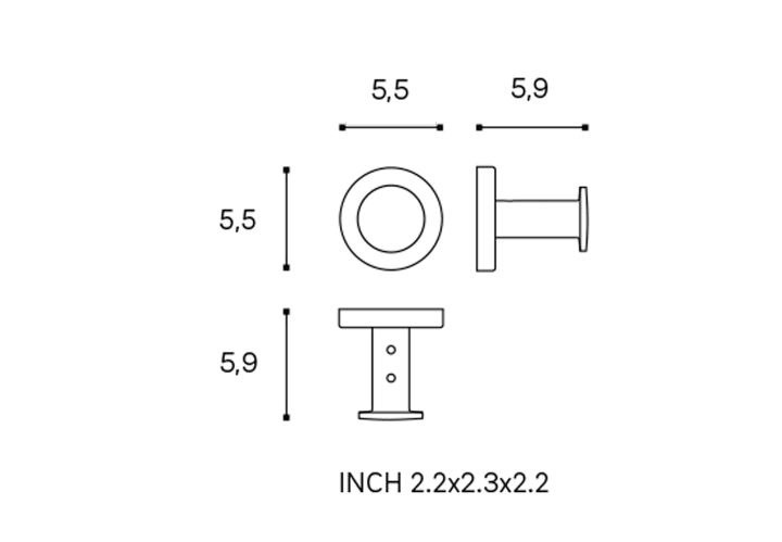 Percha de baño Cosmic Architect S+ Croquis 24