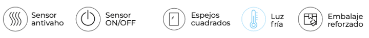Espejo de baño con luz LED Ledimex Holanda Croquis 13