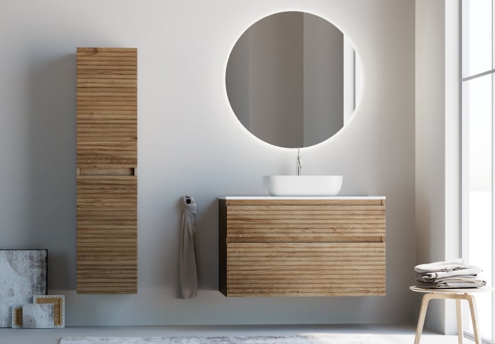 Columna madera maciza Bruntec Alpes 7 Ambiente 3