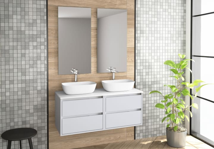 Mueble de baño con encimera de resina Bruntec Boston Principal 1