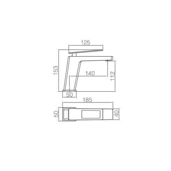 Grifo de lavabo Imex Suecia Croquis 10