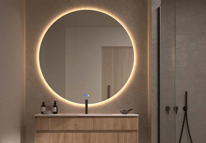 Espejo de baño con luz LED Bruntec Sun ST Principal 4