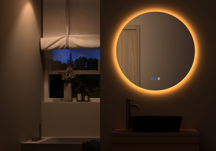 Espejo de baño con luz LED Bruntec Sun ST Principal 5
