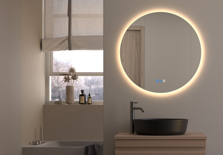 Espejo de baño con luz LED Bruntec Sun ST Principal 6