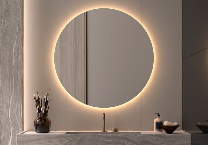 Espejo de baño con luz LED Bruntec Sun ST Ambiente 10
