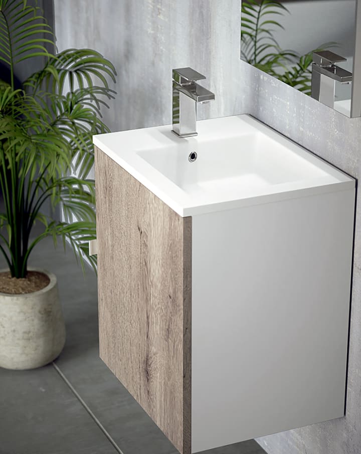 Conjunto mueble de baño fondo reducido 35 cm Campoaras Petit Detalle 1