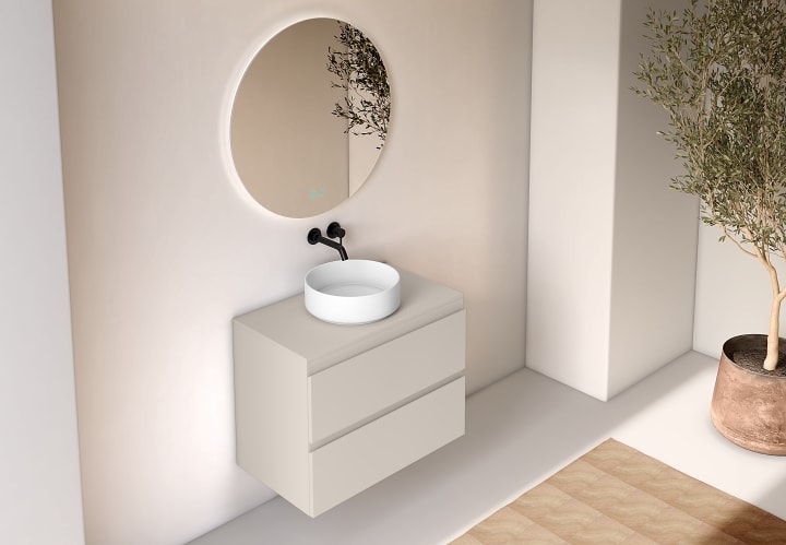 Mueble de baño con encimera de madera Bruntec Roma Principal 7
