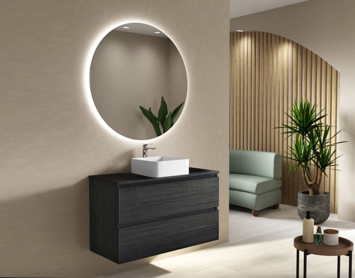 Mueble de baño con encimera de madera Bruntec Roma Principal 5