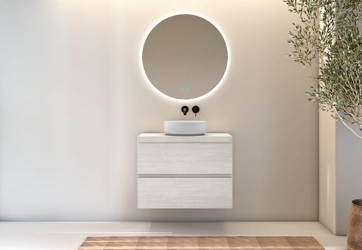 Mueble de baño con encimera de madera Bruntec Roma Principal 1