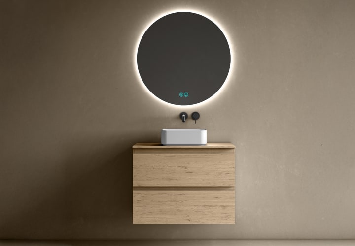 Mueble de baño con encimera de madera Bruntec Roma Principal 8