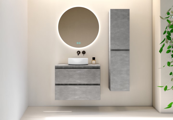Mueble de baño con encimera de madera Bruntec Roma Principal 9