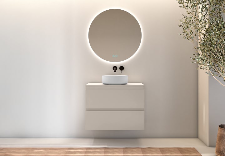 Mueble de baño con encimera de madera Bruntec Roma Principal 6
