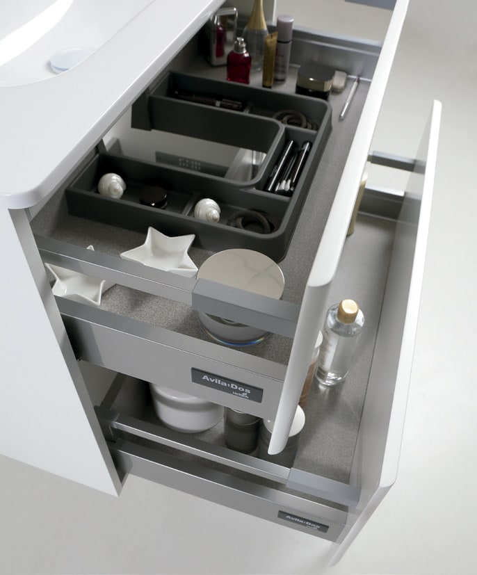 Conjunto mueble de baño de fondo reducido 39 cm Ávila Dos Paris Detalle 3