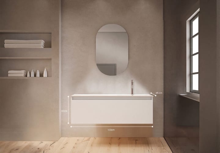 Conjunto mueble de baño Viso Box Croquis 15