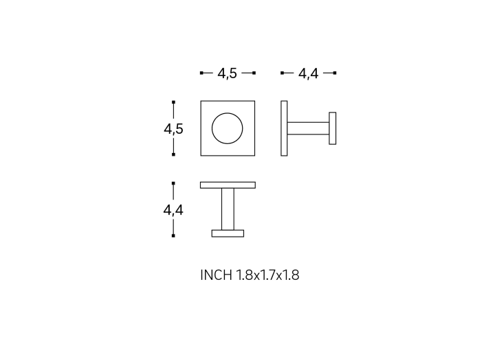 Percha de baño Cosmic Stick Croquis 8