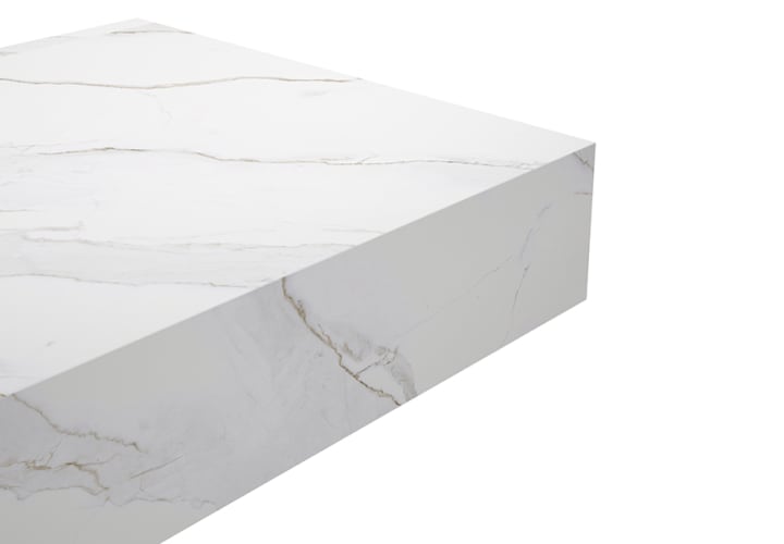 Mueble de baño con encimera HPL resina 10 cm acabado marmoleado Cala con cajonera Visobath Nomad Detalle 14