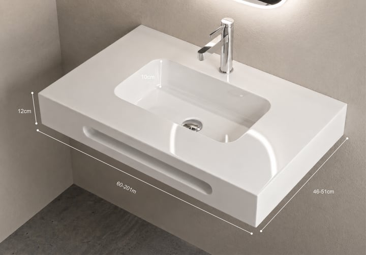 Lavabo suspendido Bruntec Ideal Detalle 2