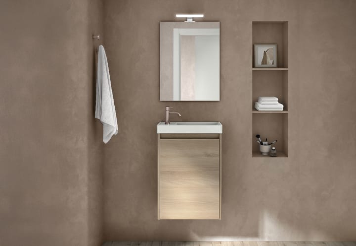 Conjunto completo mueble de baño fondo reducido 27,5 cm Royo Enjoy Principal 1