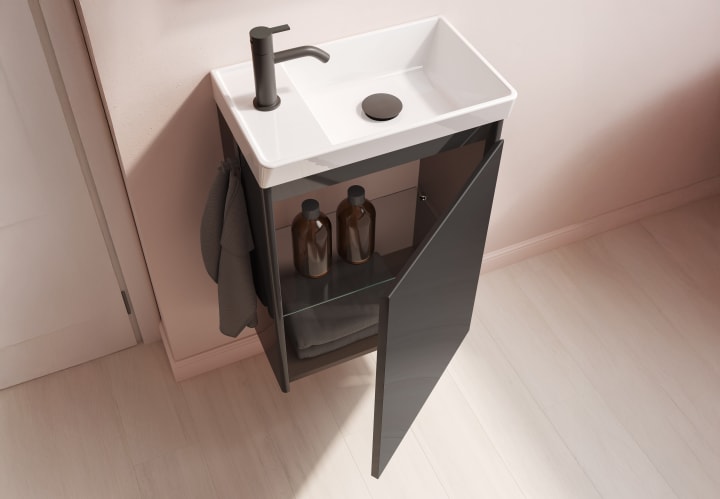 Conjunto completo mueble de baño fondo reducido 27,5 cm Royo Enjoy Detalle 4