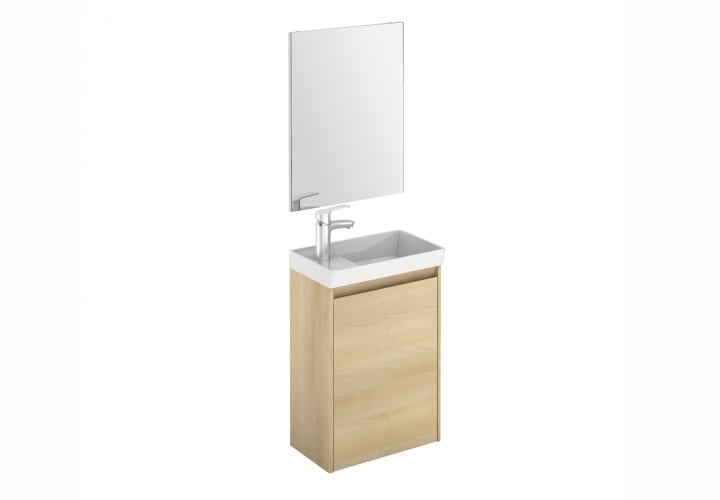 Conjunto completo mueble de baño fondo reducido 27,5 cm Royo Enjoy 3d 11