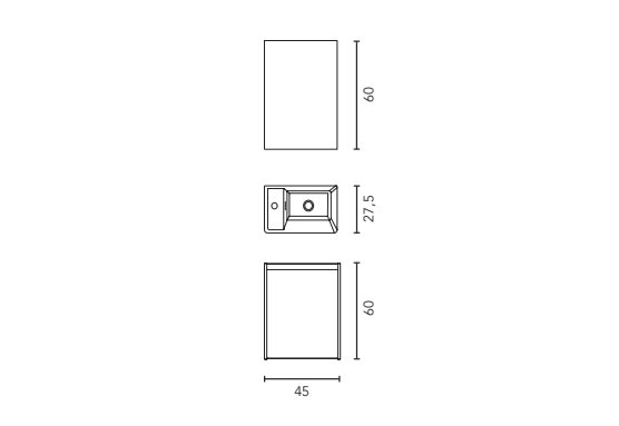 Conjunto completo mueble de baño fondo reducido 27,5 cm Royo Enjoy Croquis 9