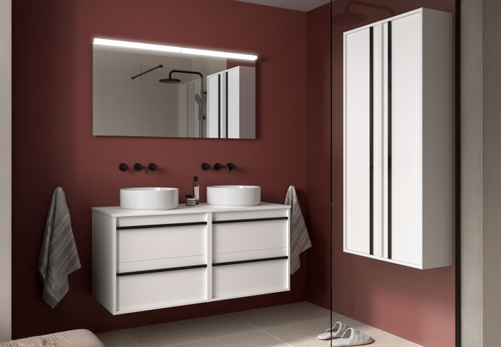 Mueble de baño con encimera de madera Salgar Attila Principal 1