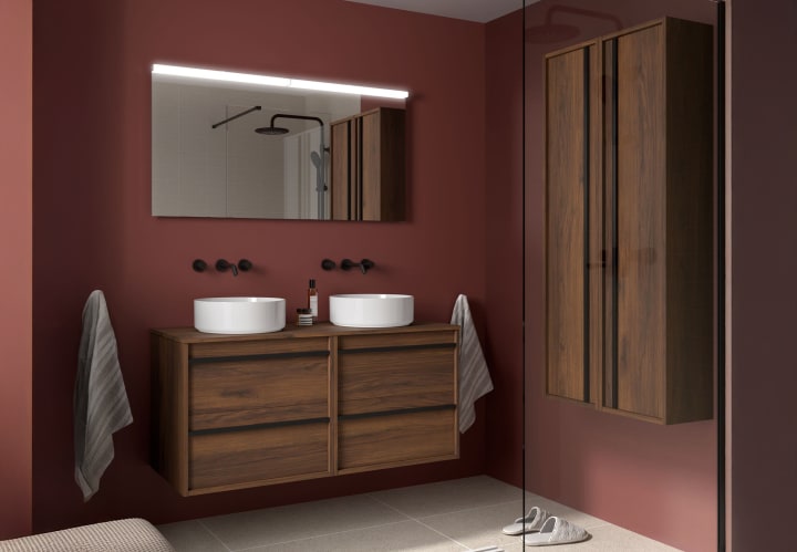 Mueble de baño con encimera de madera Salgar Attila Principal 3