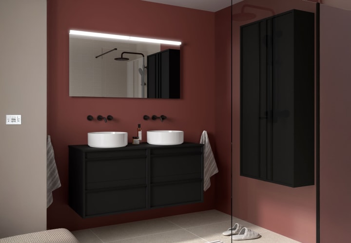 Mueble de baño con encimera de madera Salgar Attila Principal 5