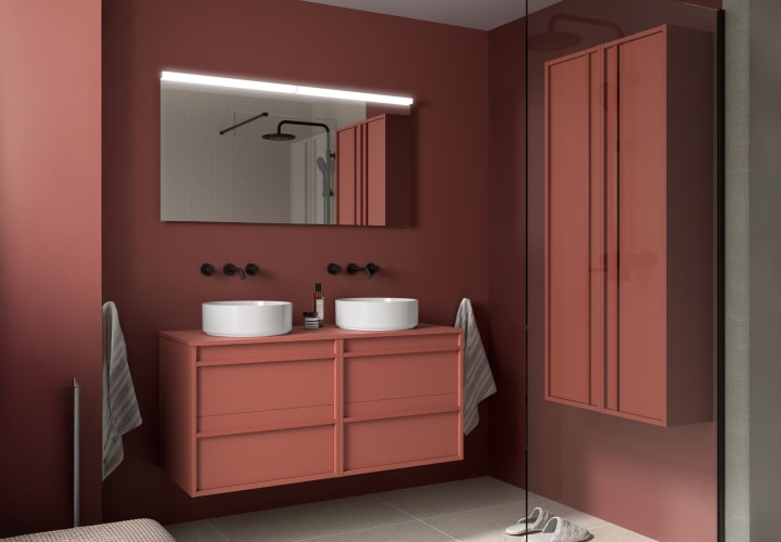 Mueble de baño con encimera de madera Salgar Attila Principal 4