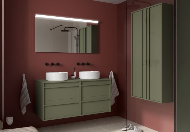 Mueble de baño con encimera de madera Salgar Attila Principal 7