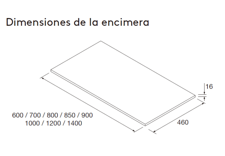 Mueble de baño con encimera de madera Salgar Attila Croquis 10