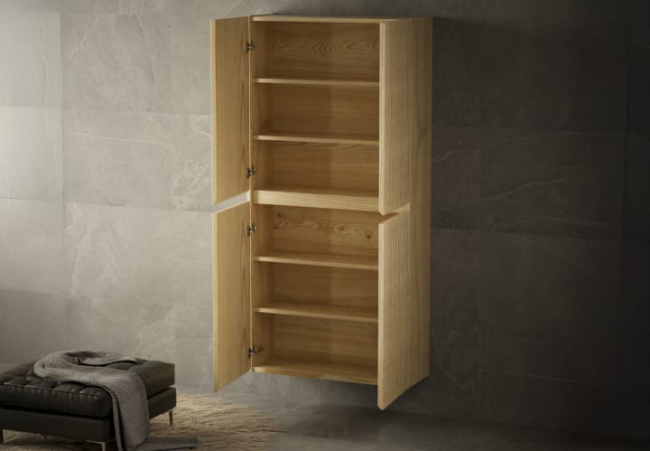 Armario doble 4 puertas madera maciza Bruntec Alpes Detalle 3